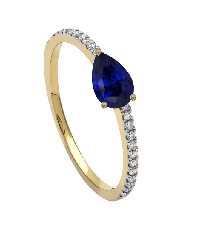 Bina Sapphire Diamond Ring