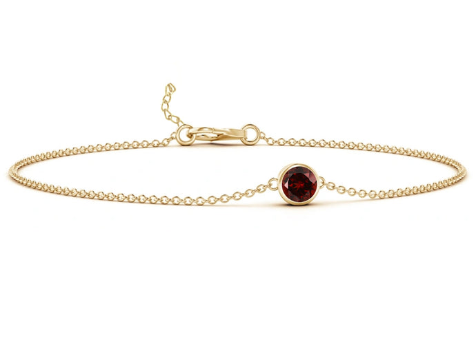 Birthstone Chain Bracelet (January)