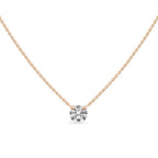 Blossom Solitaire Diamond Necklace 0.70 ct.