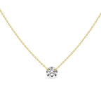 Blossom Solitaire Diamond Necklace 0.70 ct.