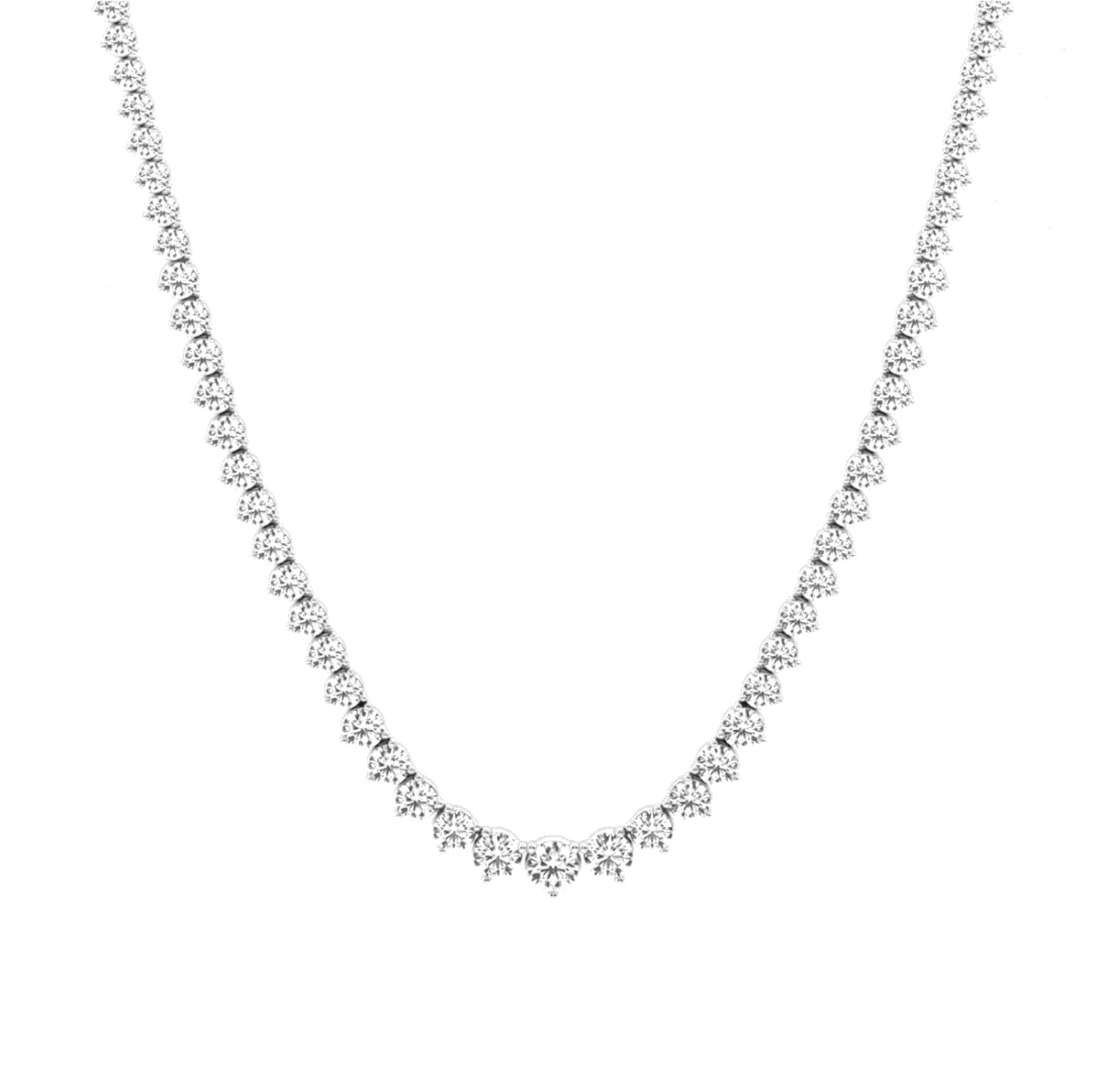 Bombshell Diamond Riviera Tennis Necklace 5.50 ct.