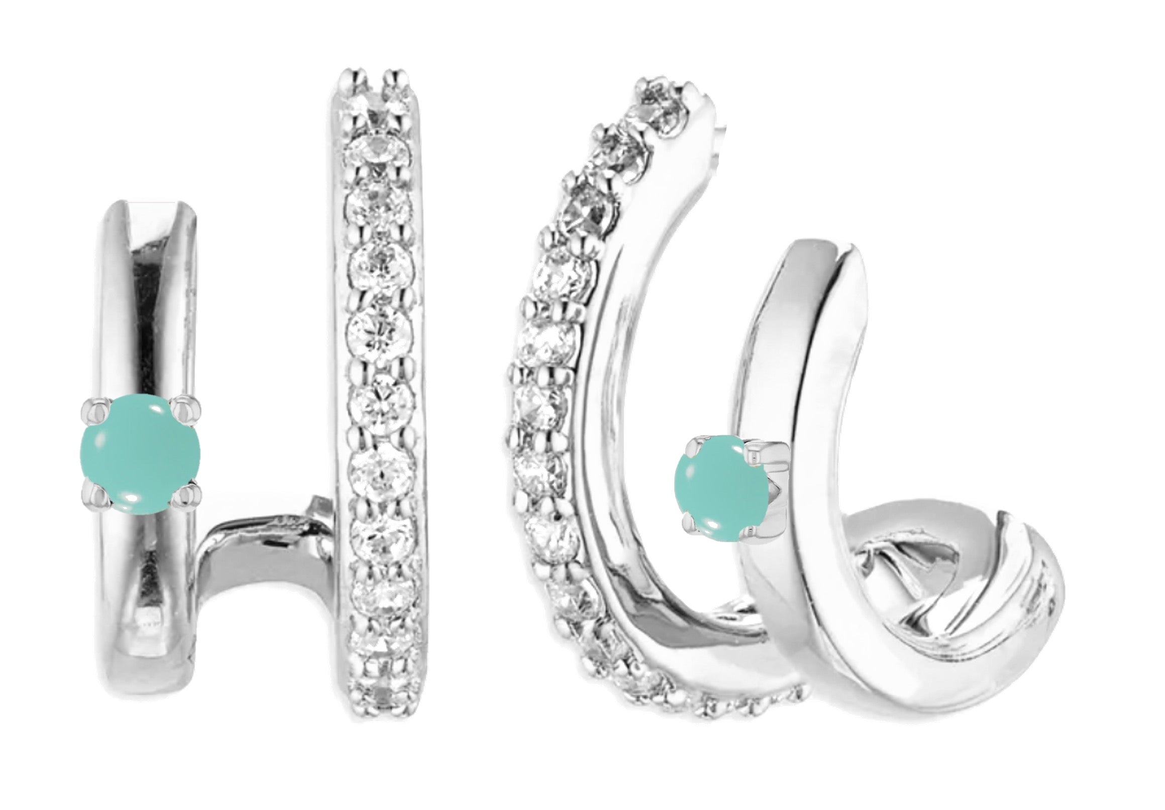Brianna Turquoise Diamond Earrings