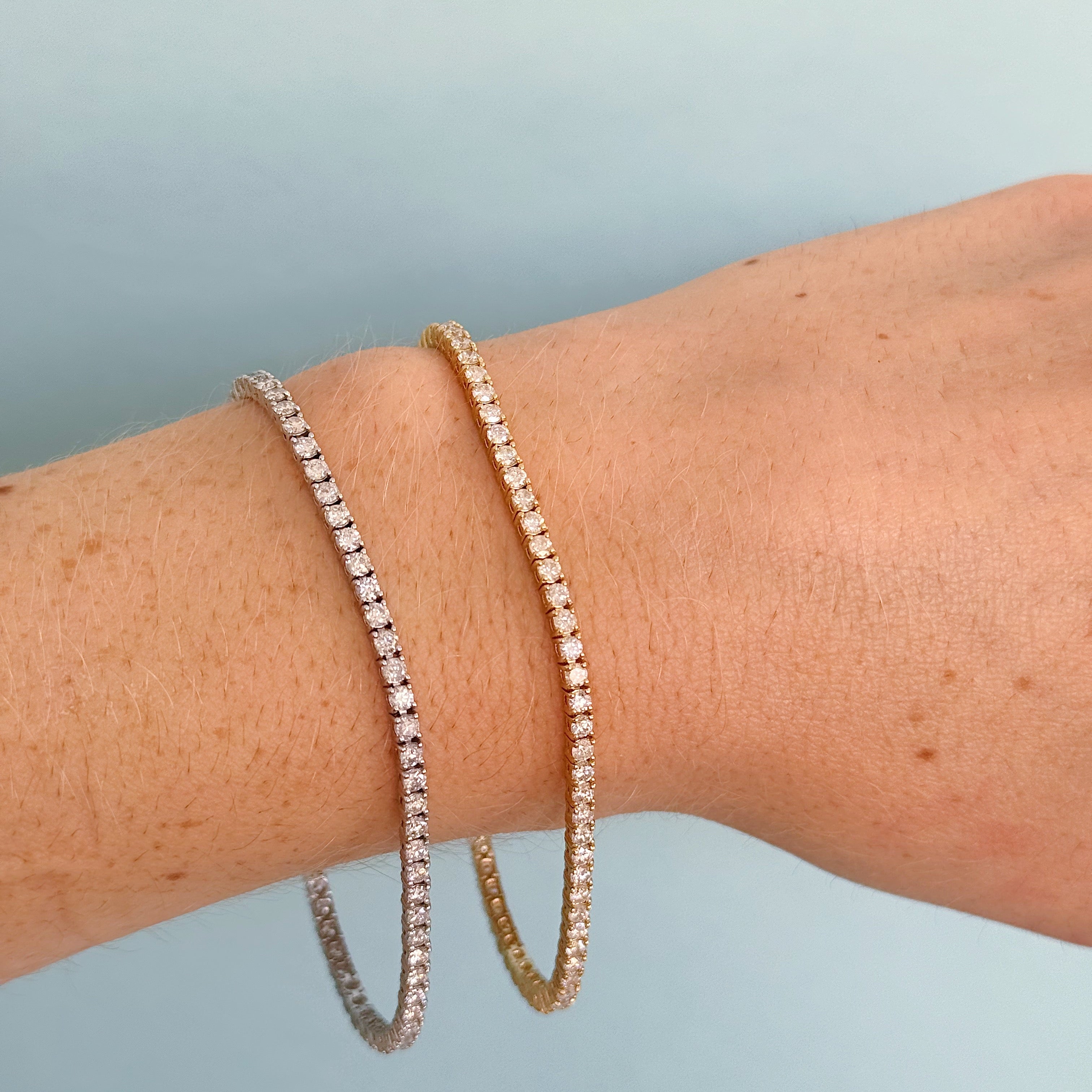 14KG Richie Diamond Tennis Bracelet 3.0 ct.