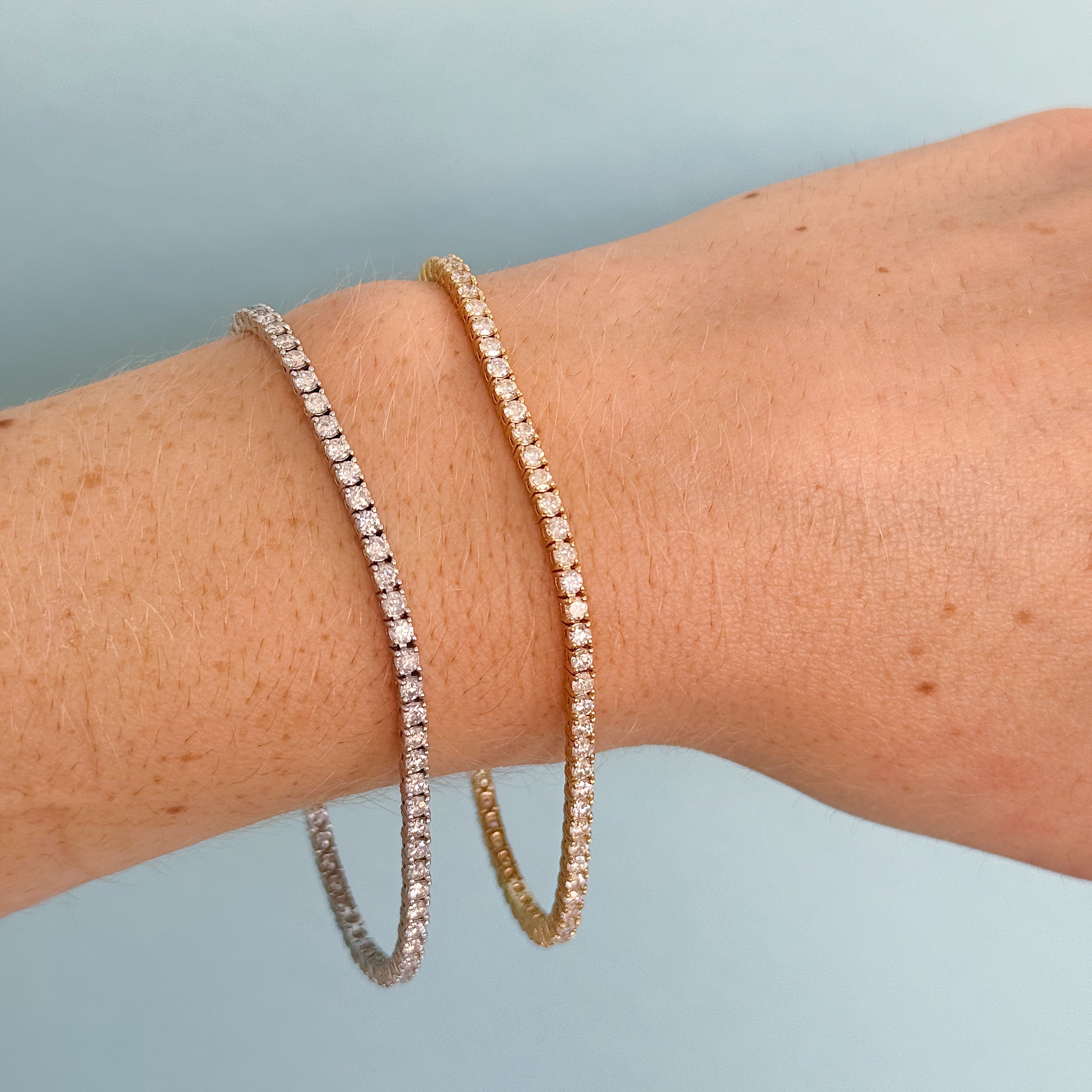 14KG Richie Diamond Tennis Bracelet 3.0 ct.