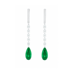 Elara Emerald Diamond Earrings