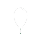 Indira Emerald Lariat Necklace