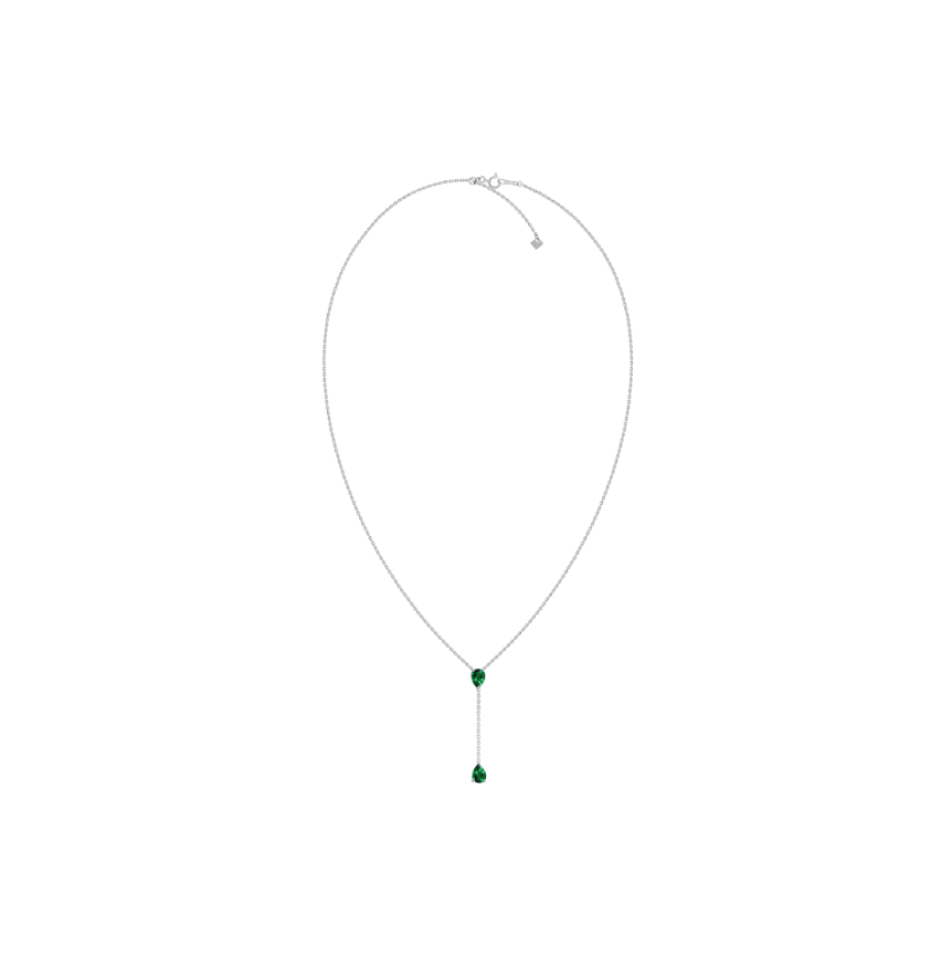 Indira Emerald Lariat Necklace