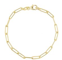 Load image into Gallery viewer, Pily Paper Clip Gold Bracelet
