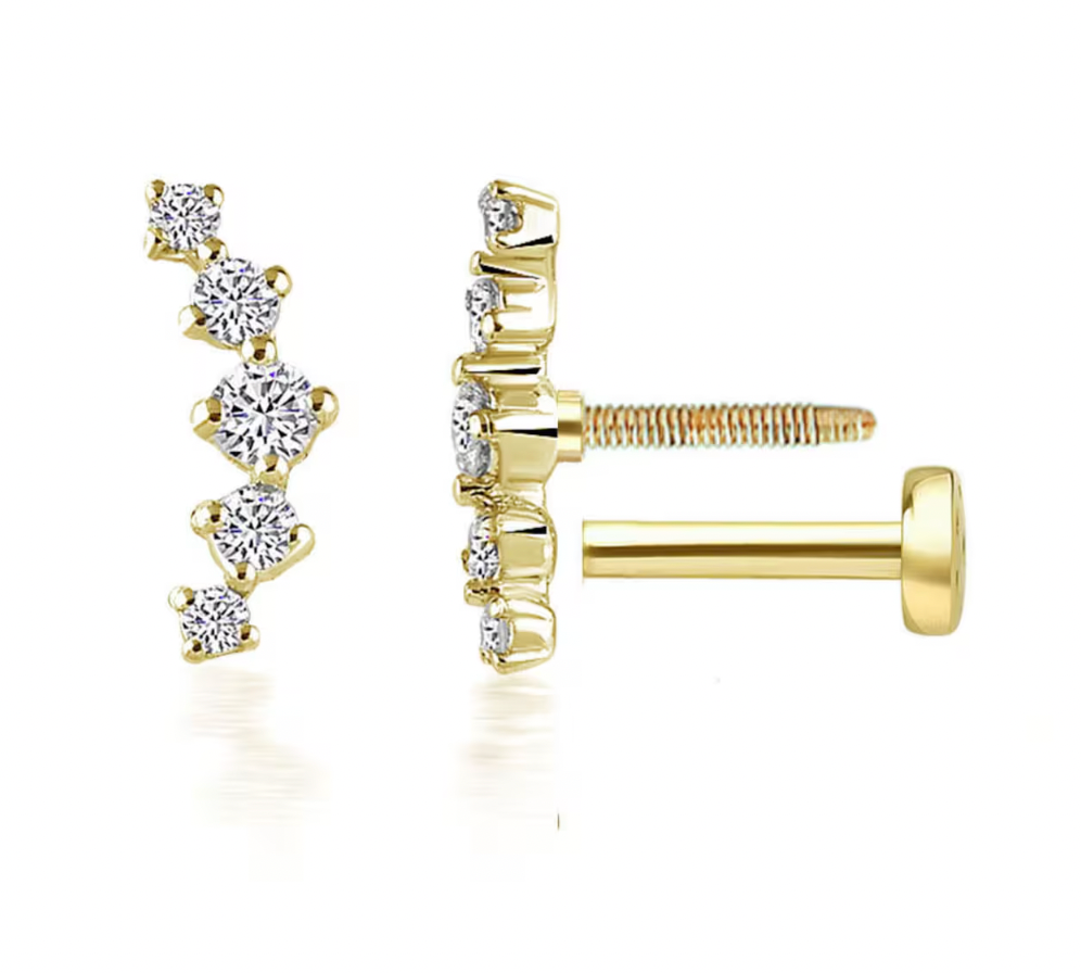 Ariana Diamond Piercings