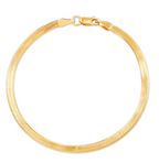 Honey Herringbone Chain Gold Bracelet