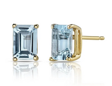 Load image into Gallery viewer, Marissa Aquamarine Studs
