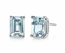 Load image into Gallery viewer, Marissa Aquamarine Studs
