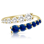 Balbina Blue Sapphire Diamond Ring