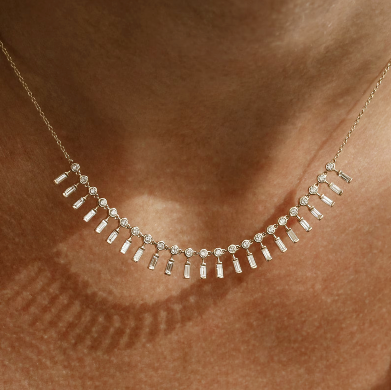 Antonia Diamond Station Necklace