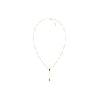 Indira Emerald Lariat Necklace