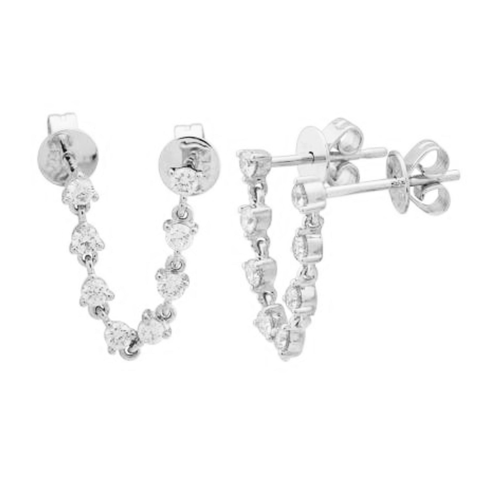 Catalina Diamond Chain Earrings