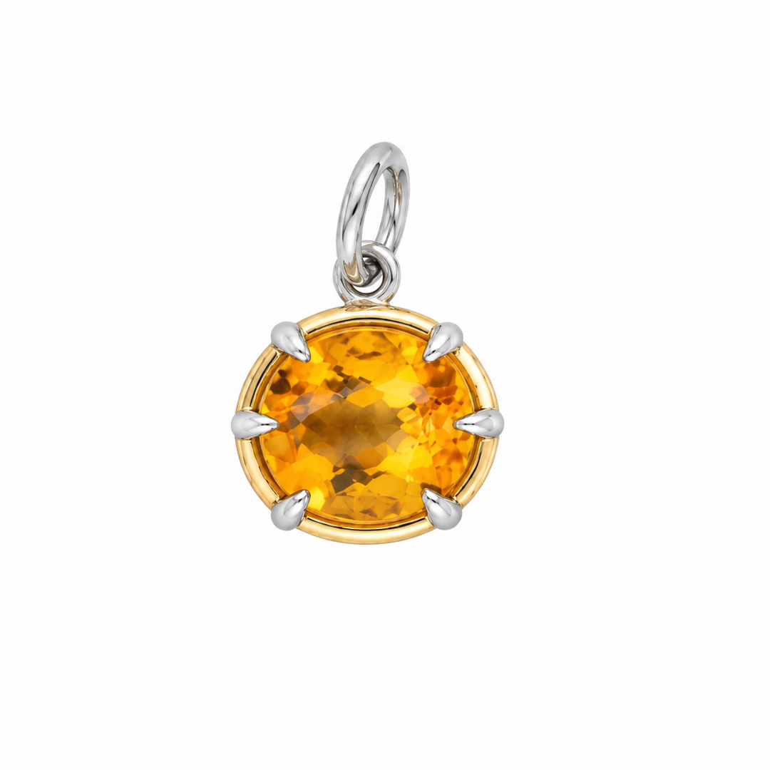 Oriane Citrine Charm