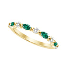 Cinthia Emerald Diamond Ring