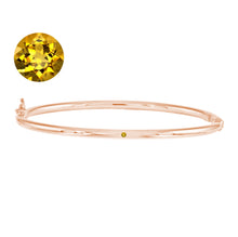 Load image into Gallery viewer, Lulu Birthstone Gold Bangle
