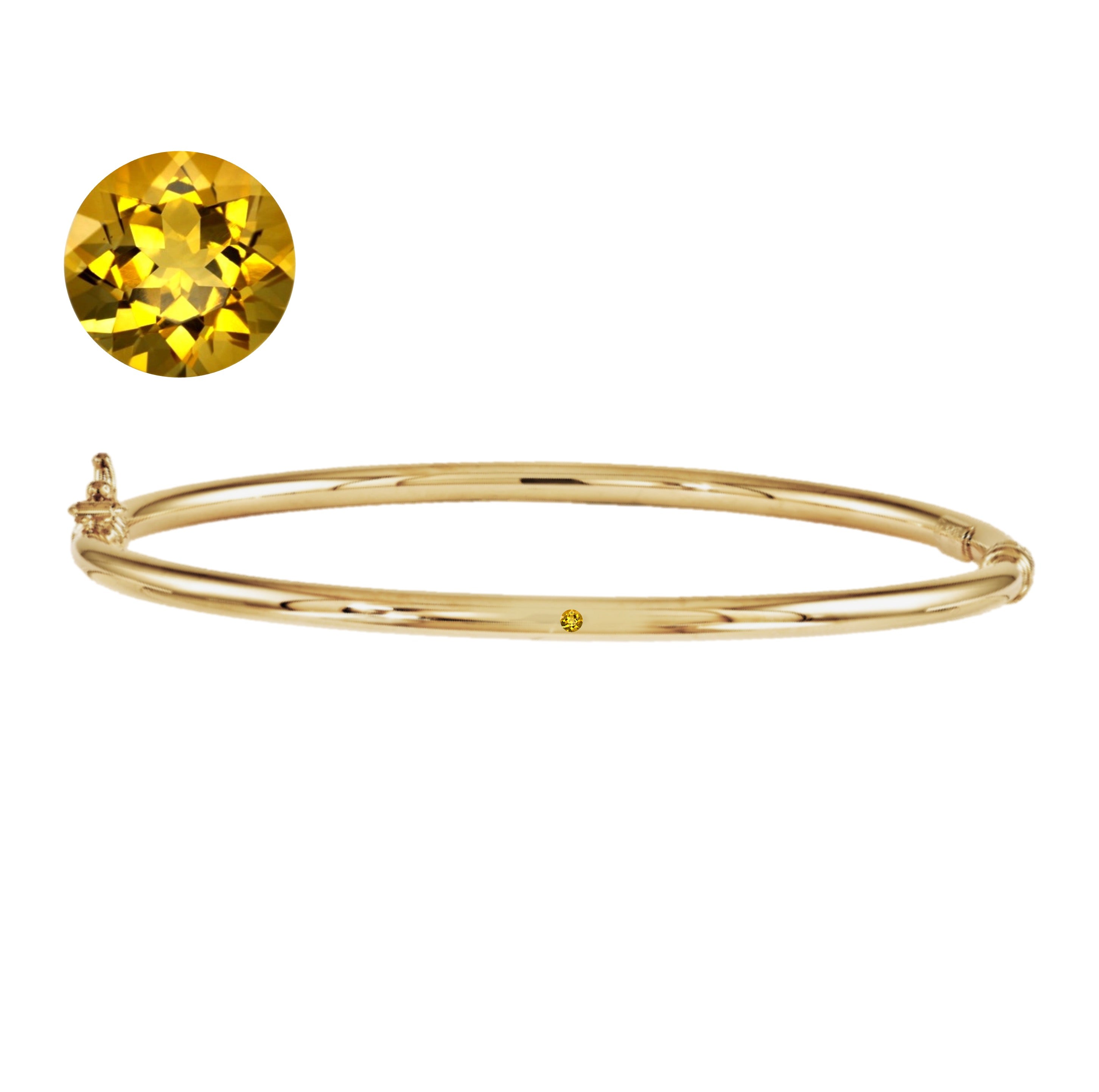 Lulu Birthstone Gold Bangle