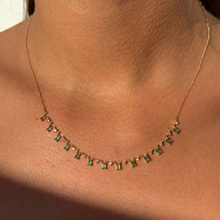 Load image into Gallery viewer, Capri Emerald Diamond Necklace
