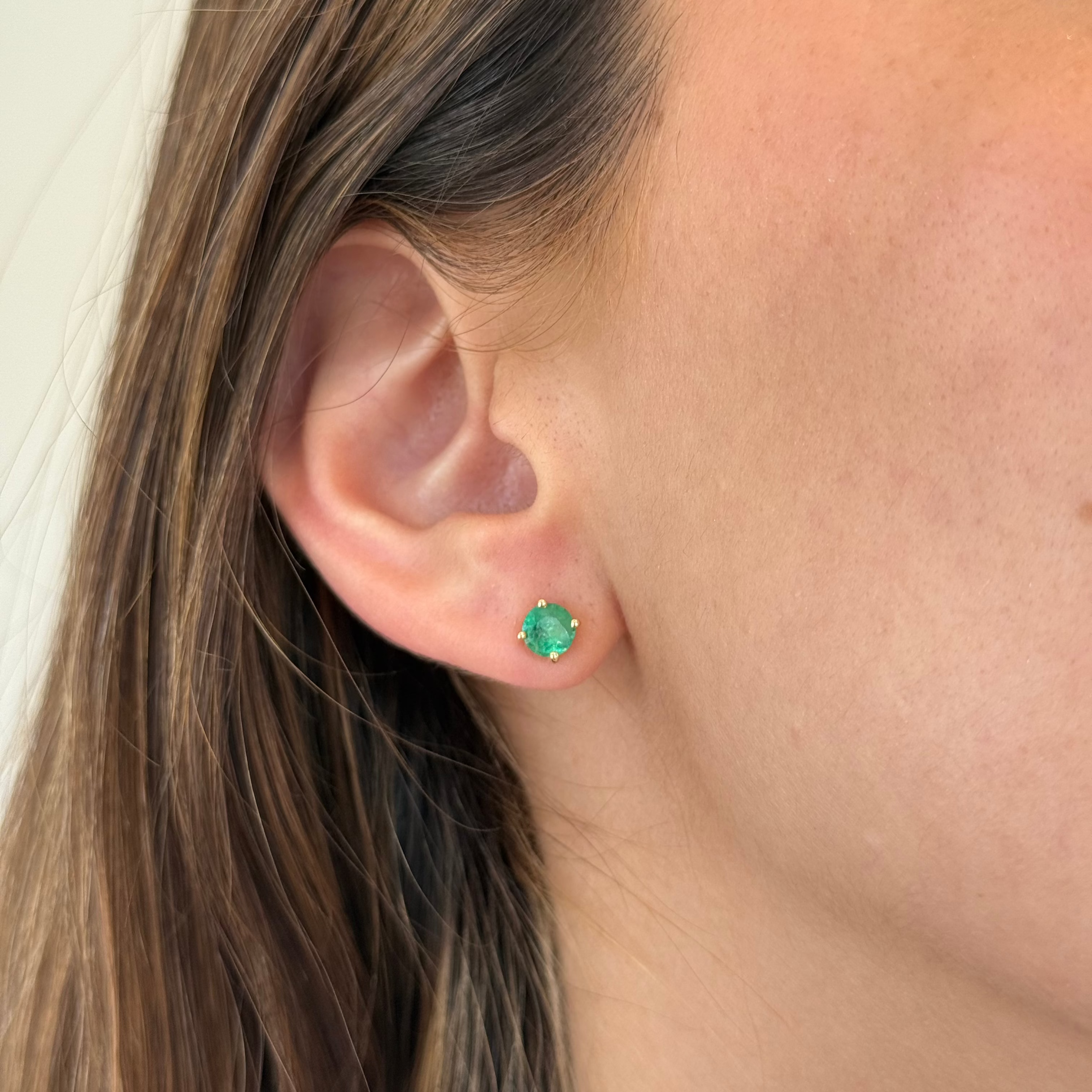 Michelle Emerald Studs