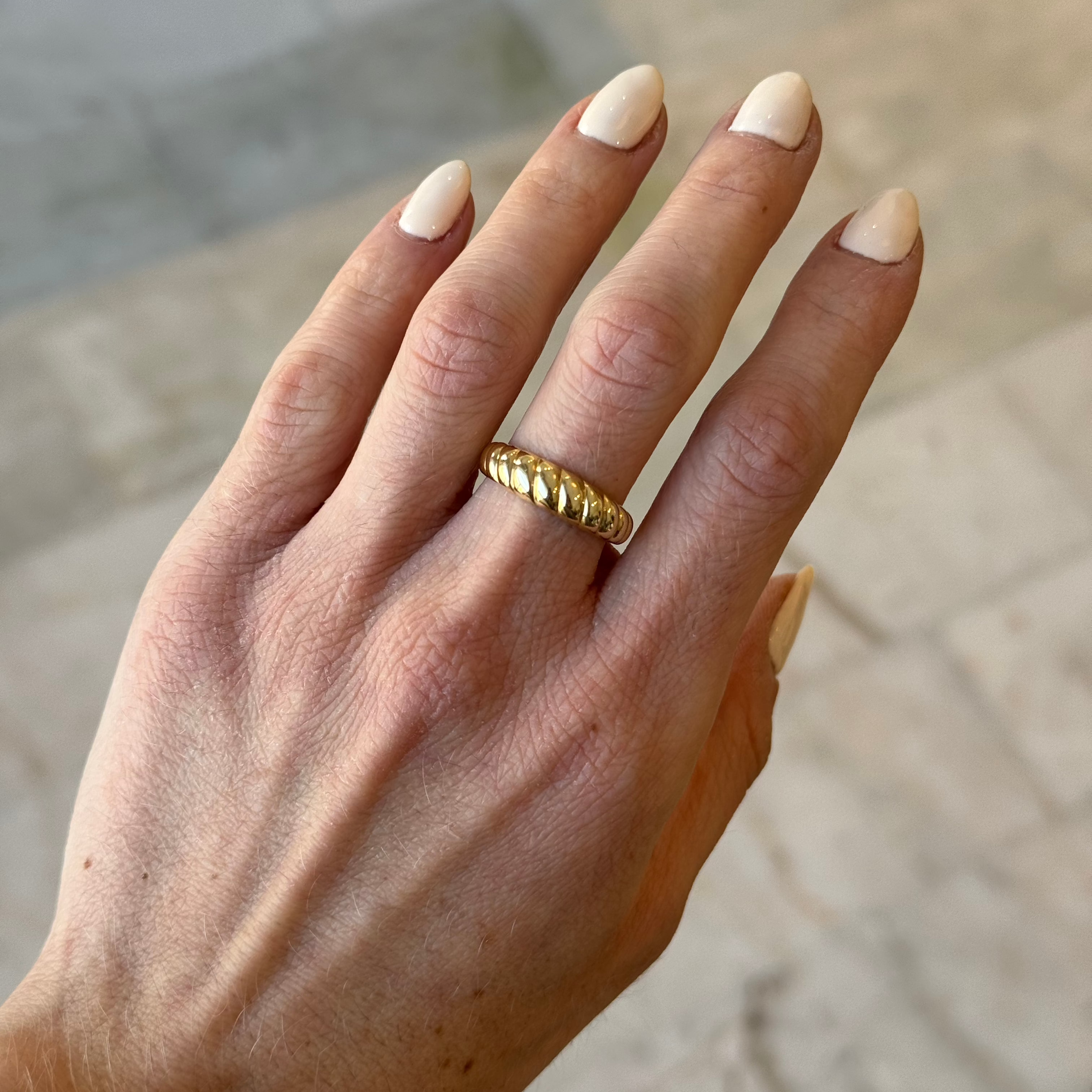 Croissant Gold Ring
