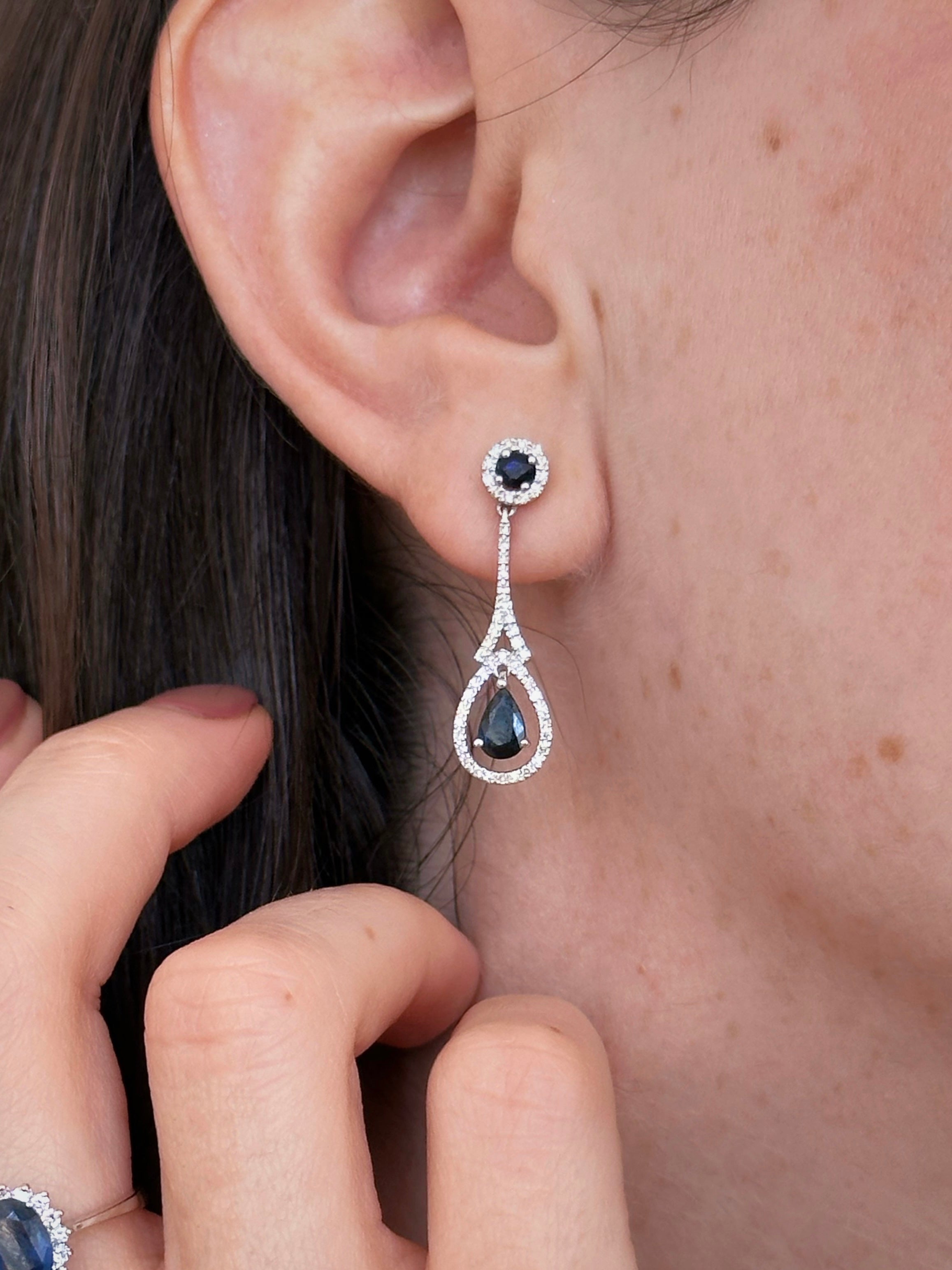 Ofelia Sapphire Diamond Earrings