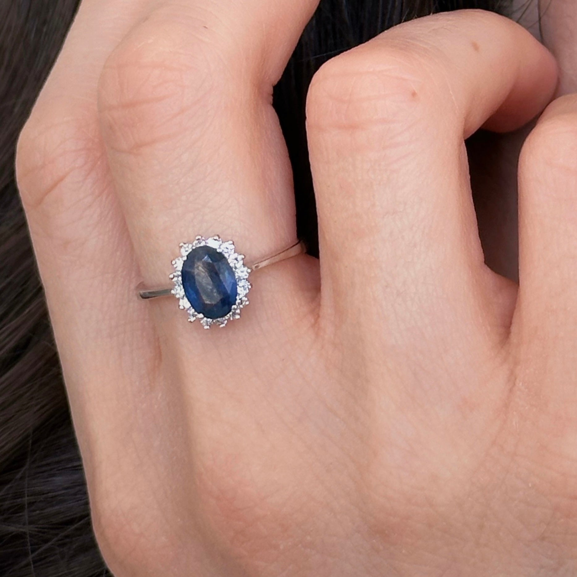 Martha Sapphire Diamond Ring