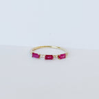 Cherry Ruby Diamond Ring