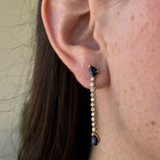 Dakota Sapphire Diamond Earrings