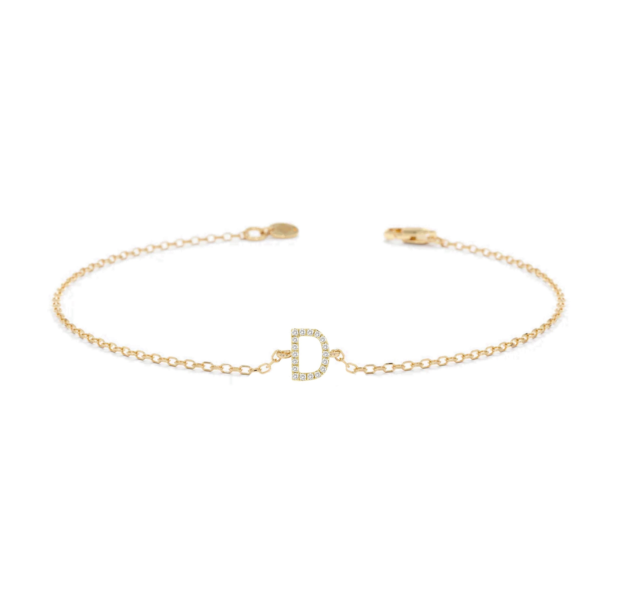 Alphabet Diamond Bracelet