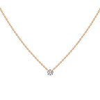 Doutzen Solitaire Diamond Necklace 0.10 ct.
