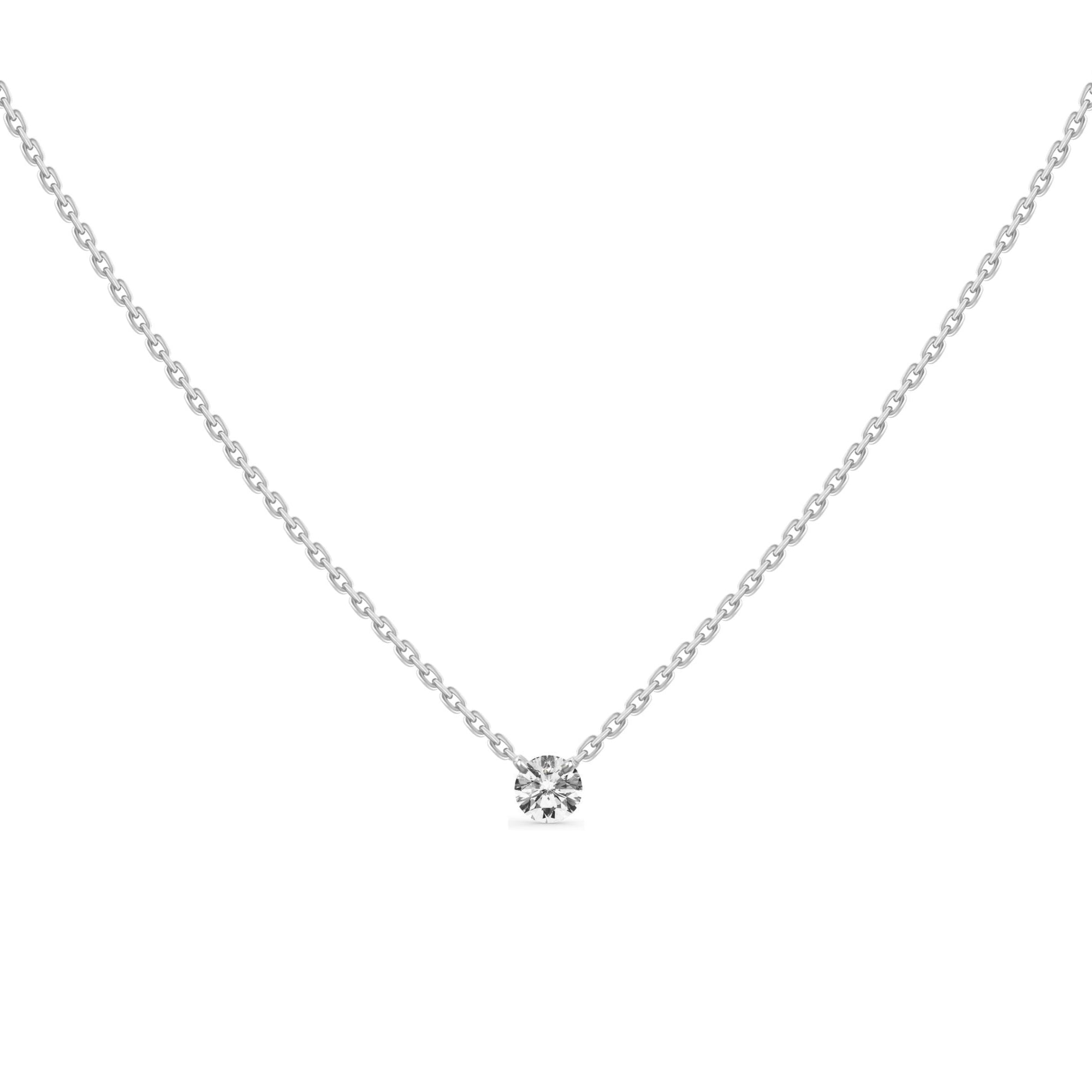 Doutzen Solitaire Diamond Necklace 0.10 ct.