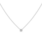 Doutzen Solitaire Diamond Necklace 0.10 ct.