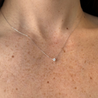 Doutzen Solitaire Diamond Necklace 0.10 ct.