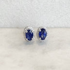 Alanna Sapphire Diamond Studs