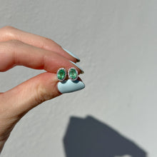 Load image into Gallery viewer, Portia Emerald Diamond Studs
