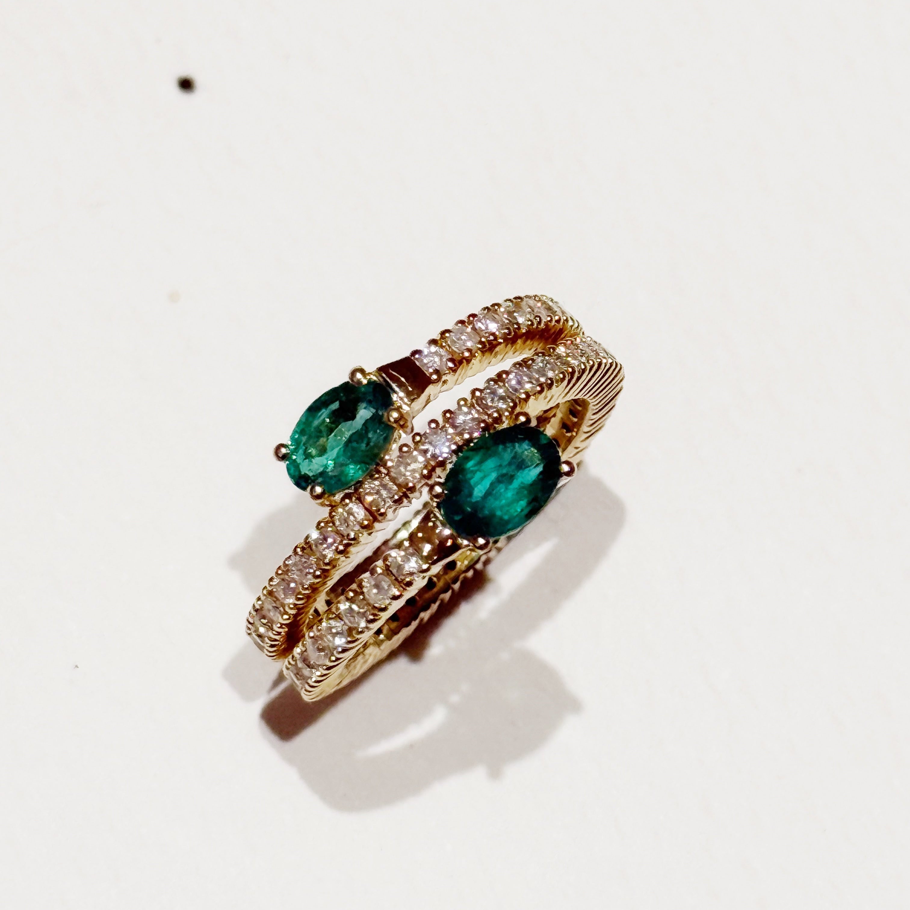 Hailey Emerald Diamond Ring