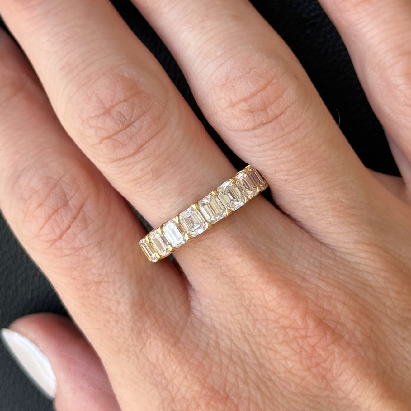 Agnes Emerald Cut Diamond Ring