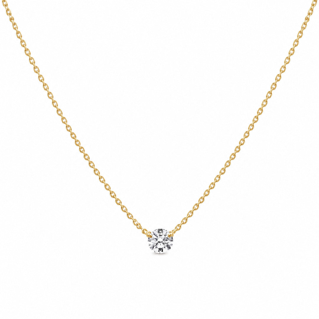 Eleonor Solitaire Diamond Necklace 0.30 ct.