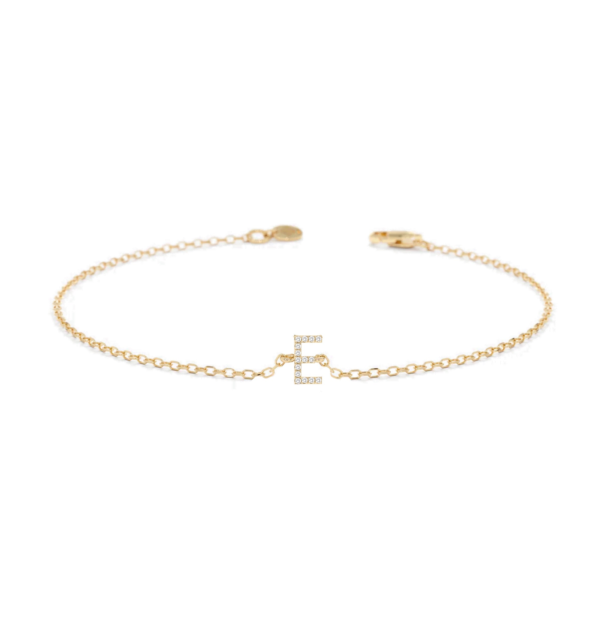 Alphabet Diamond Bracelet
