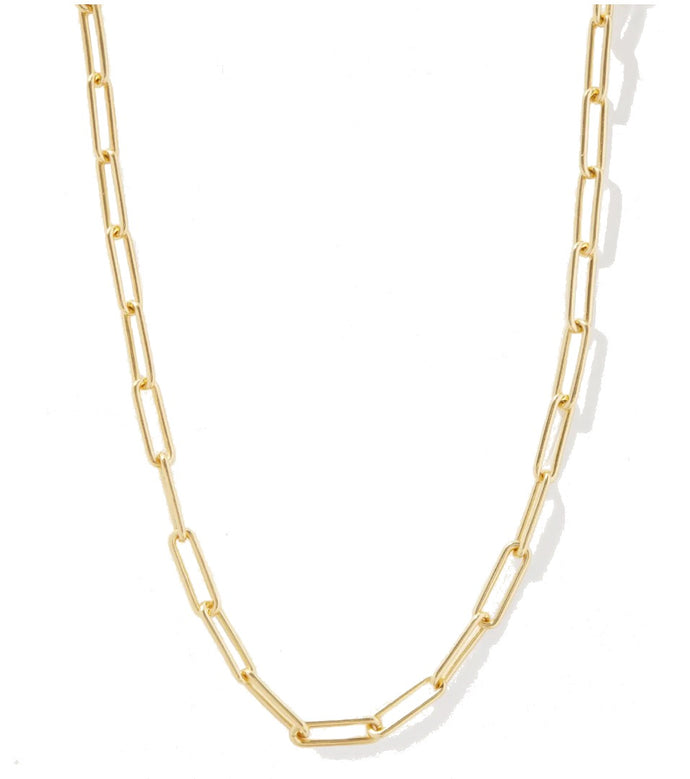 Edith Paperclip Gold Necklace