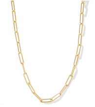 Load image into Gallery viewer, Edith Paperclip Gold Necklace
