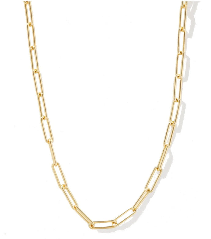 Edith Paperclip Gold Necklace