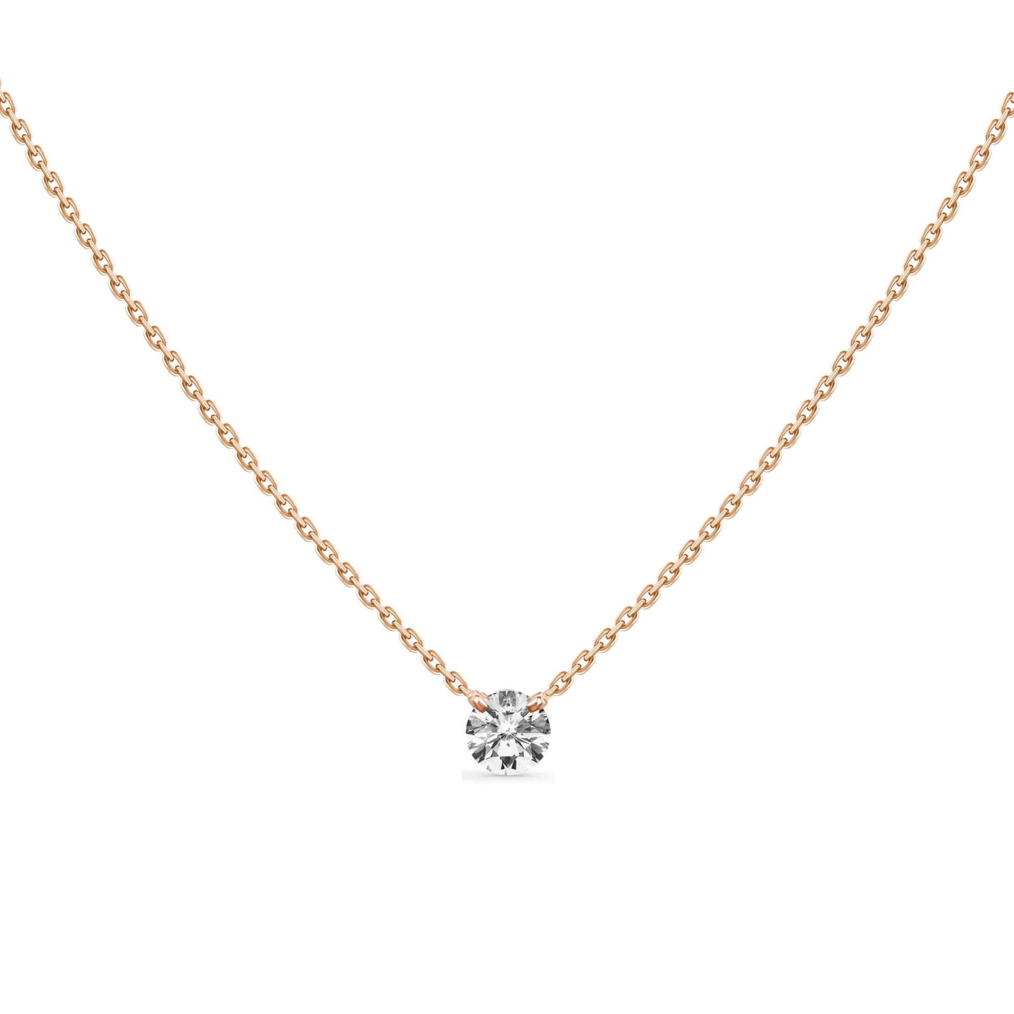 Eleonor Solitaire Diamond Necklace 0.30 ct.