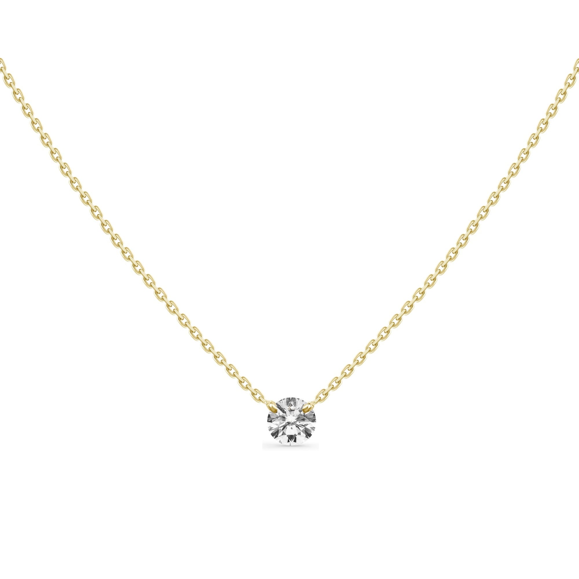 Eleonor Solitaire Diamond Necklace 0.30 ct.