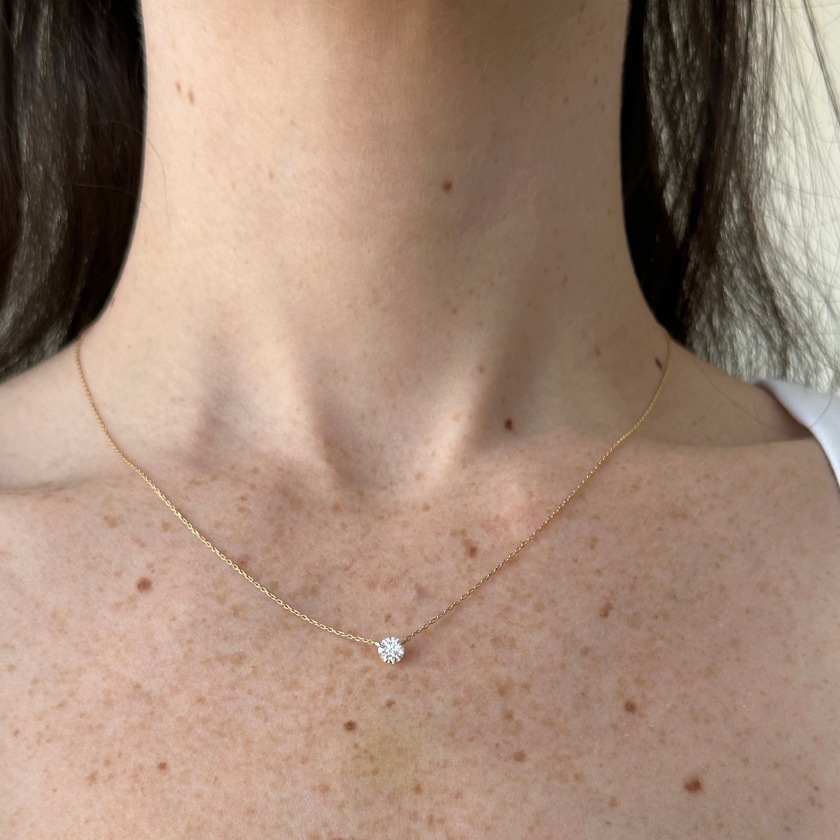 Eleonor Solitaire Diamond Necklace 0.30 ct.