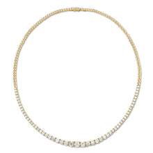 Load image into Gallery viewer, Elia Half Diamond Riviera Tennis Necklace 3.73 ct
