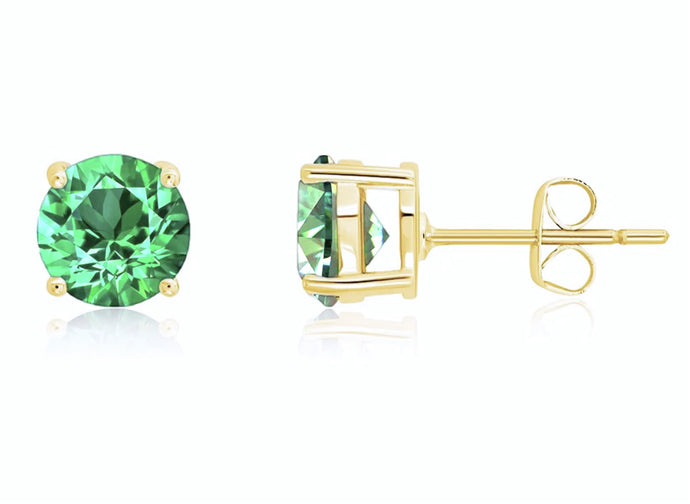 Emerald Piercing (two earrings)